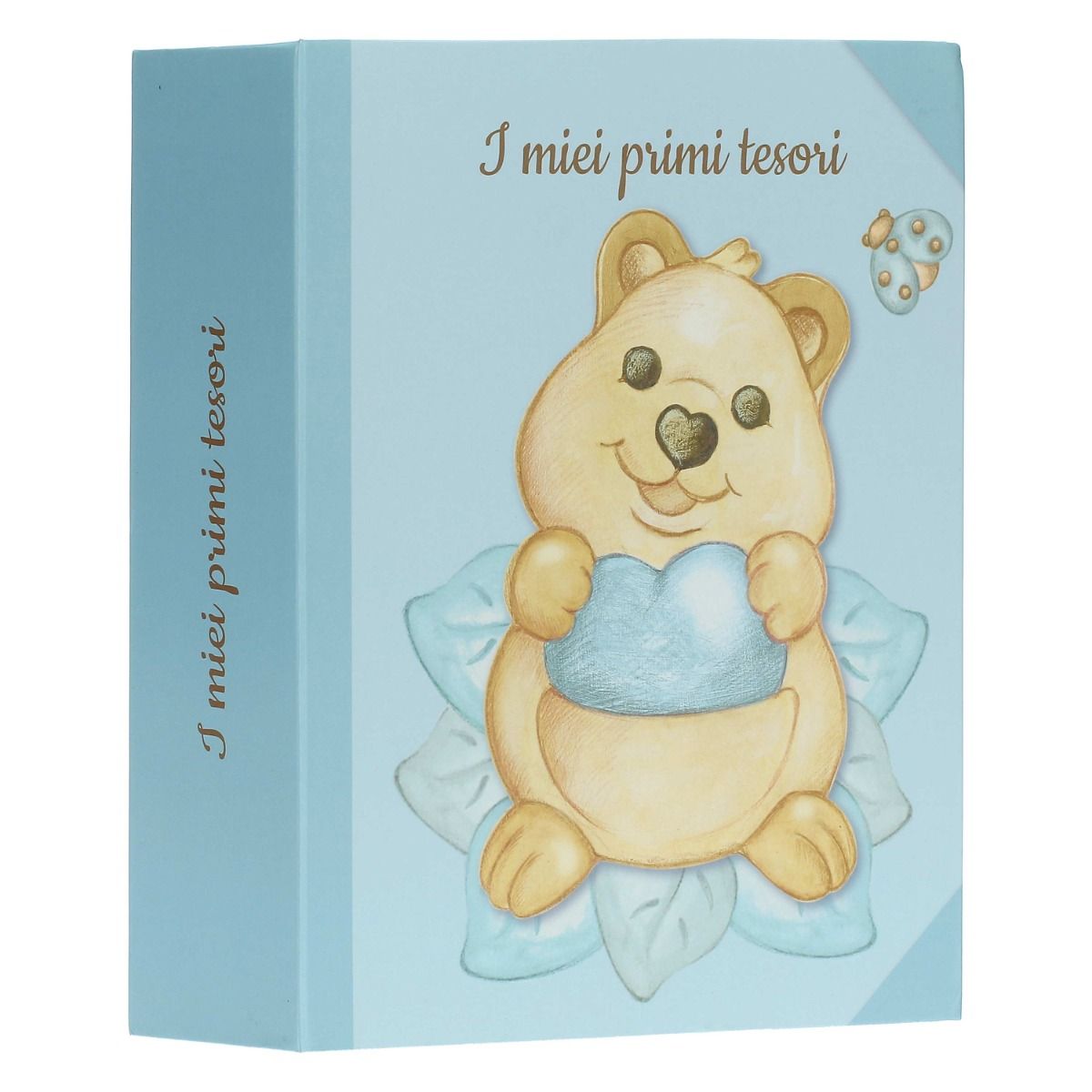 WHITE COTTON CARDS Memories of This Year, Grande Scatola dei ricordi, con Brillantini e Parole, Legno, Bianco, 27.2x32x11 cm