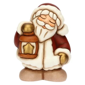 Babbo Natale con lanterna in ceramica, piccolo