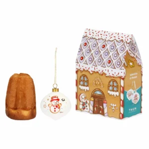 Confezione pandorino e addobbo in porcellana