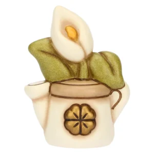 Mini annaffiatoio in ceramica con calla