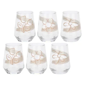 Set 6 bicchieri in vetro, Elegance