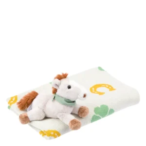Set peluche cavallo con copertina tricot Dolce Fattoria