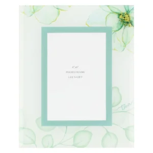 Cornice in vetro 18X23 cm verde